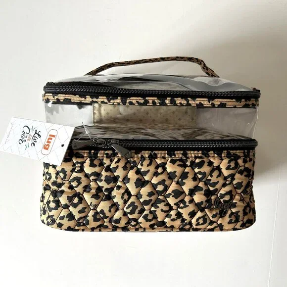 Lug Whoosh Clearview Cosmetic Case Spotted Leopard - Picture 2 of 12